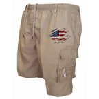 Herren Cargo-Shorts mit praktischen Seitentaschen und elastischem Bund EB