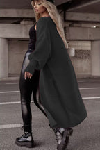 Damen Grobstrickmantel im lässigen Oversized-Stil mit tiefen Taschen EB