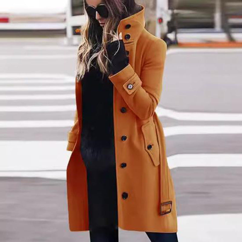 Damen eleganter und bequemer Trenchcoat EB