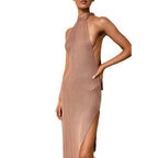Damen elegantes gehäkeltes Strandkleid EB