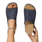 Damen dekorative Clogs mit modischem Lochmuster EB
