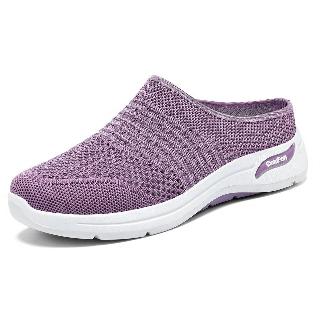 Damen Bequeme und atmungsaktive Clogs mit elastischem Obermaterial EB