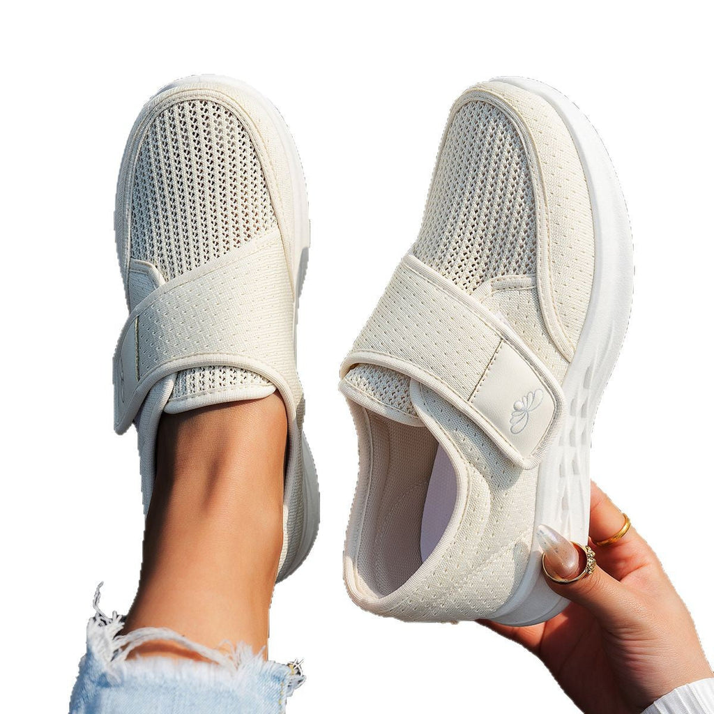 Damen Bequeme Alltagsschuhe mit verstellbarem Klettverschluss EB