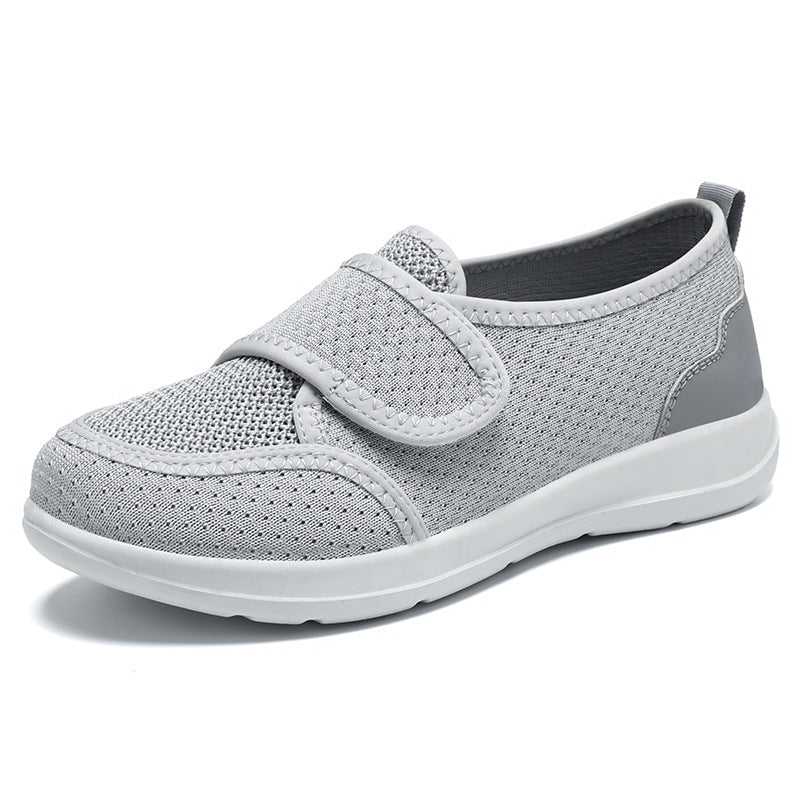 Damen Bequeme Freizeitschuhe mit praktischem Klettverschluss und atmungsaktivem Mesh-Obermaterial EB