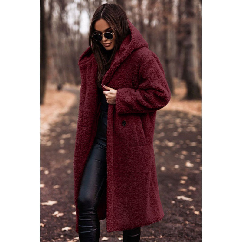 Damen Kuscheliger Teddy-Mantel EB