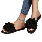 Damen Badeschuhe mit floralem Dekor EB