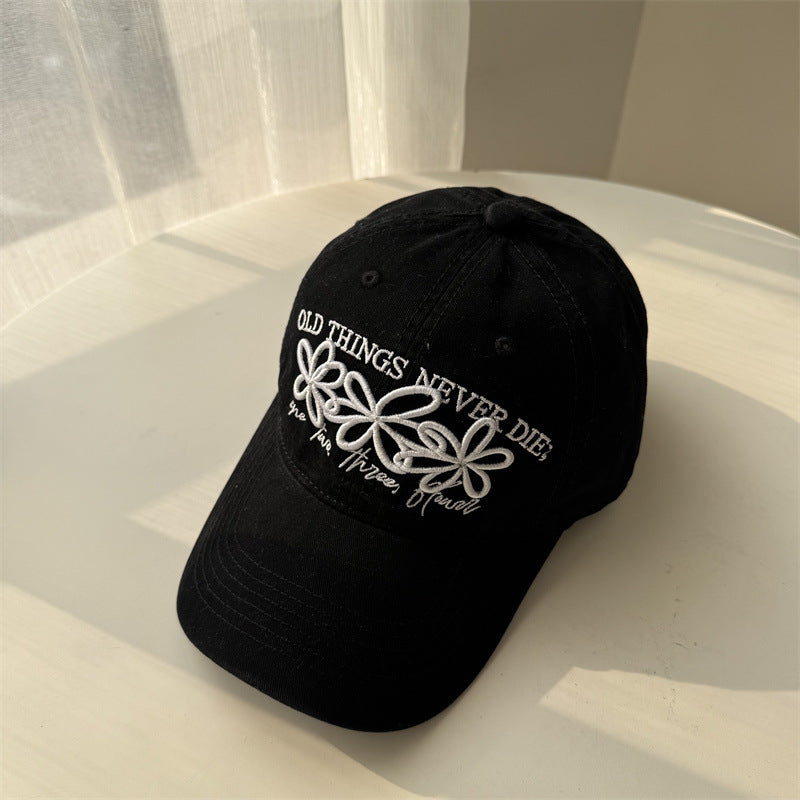 Bestickte florale Damen-Baseballkappe
