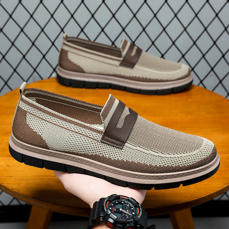 Damen Sportliche Slip-On Schuhe mit elastischem Obermaterial EB