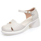 Damen elegante Mary Jane Schuhe mit komfortablem Blockabsatz EB