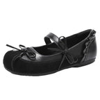 Damen Ballerinas mit zierlichem Riemchen und elegantem Schleifendetail EB