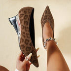 Damen Absatzschuhe mit tierischem Muster EB