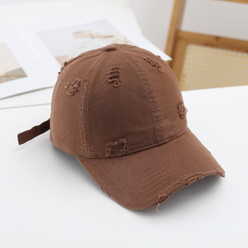 Damen Casual Destroyed-Basecap