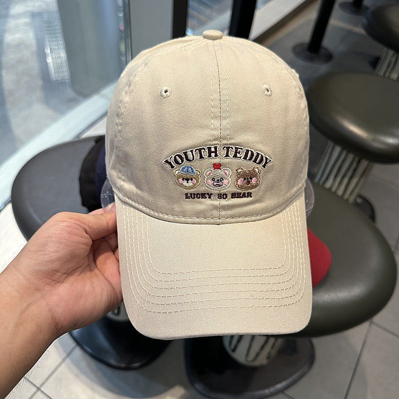 Unisex Embroidered Character Cap