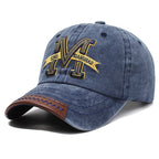 Herren Baseballcap im Distressed-Look mit Patch