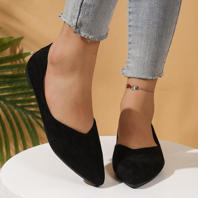 Damen Elegante Ballerinas mit flexiblem Fußbett und spitz zulaufendem Design EB