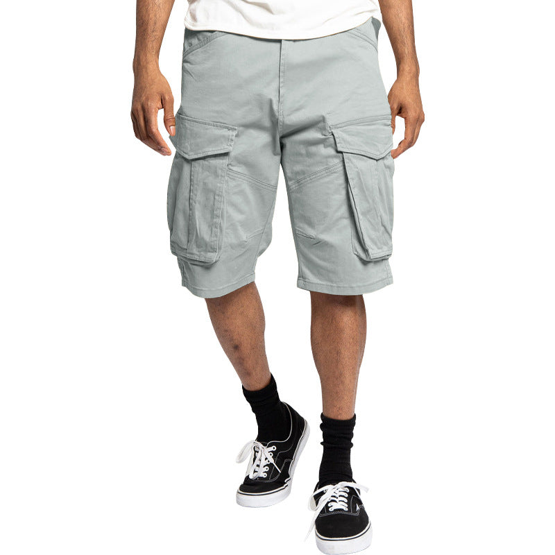 Robuste Cargo-Shorts für Herren mit großen Klappentaschen und lockerer Passform