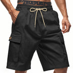 Herren Cargo-Shorts mit verstellbarem Kordelzug und praktischen Seitentaschen EB