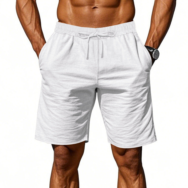 Freizeitshorts für Herren aus Baumwollmischgewebe mit elastischem Bund
