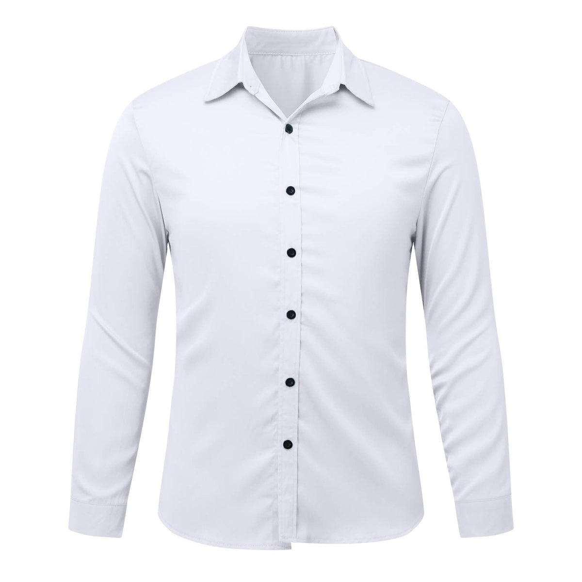 Herren Elegantes Langarmhemd aus feinem Stoff EB