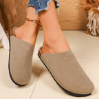 Damen Bequeme Clogs aus weichem Wildleder mit anatomisch geformtem Fußbett EB