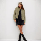 Damen gesteppte Bomberjacke EB