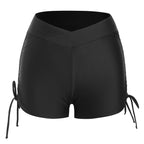 Sportliche Damen-Badeshorts mit praktischer Raffung