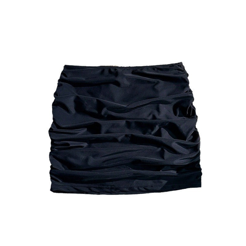 Hochwertige Damen-Shorts mit Rüschen und elastischem Bund