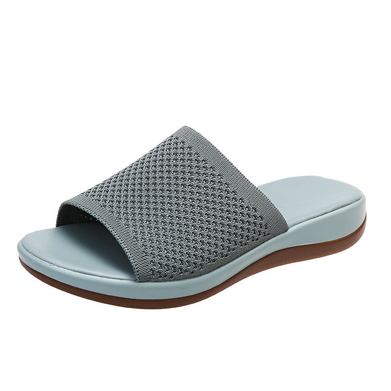 Damen bequeme Freizeitsandalen mit elastischem Obermaterial und ergonomischer Sohle EB