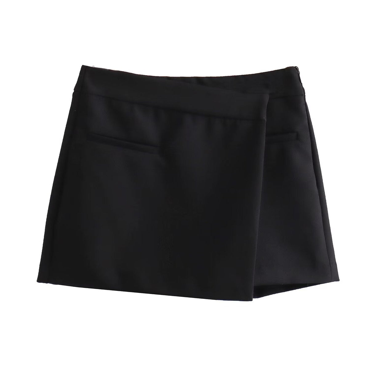 Damen eleganter Minirock mit subtilen Taschen und tailliertem Schnitt EB