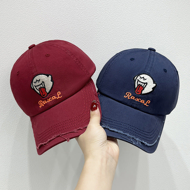 Unisex-Kappe mit Charakter-Stickerei