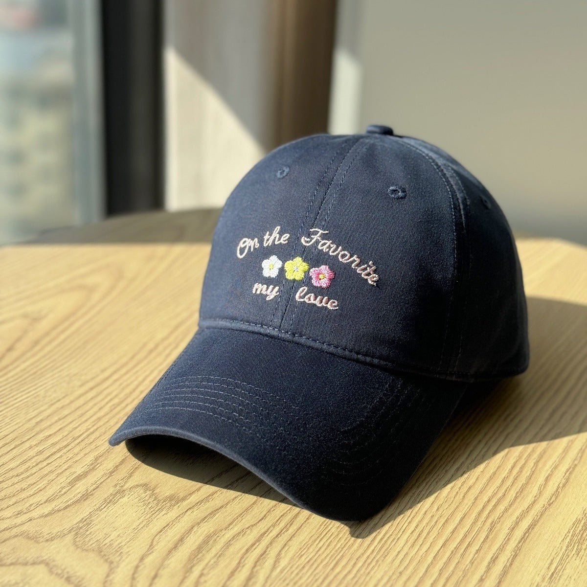 Damen Baseballcap mit Textstickerei