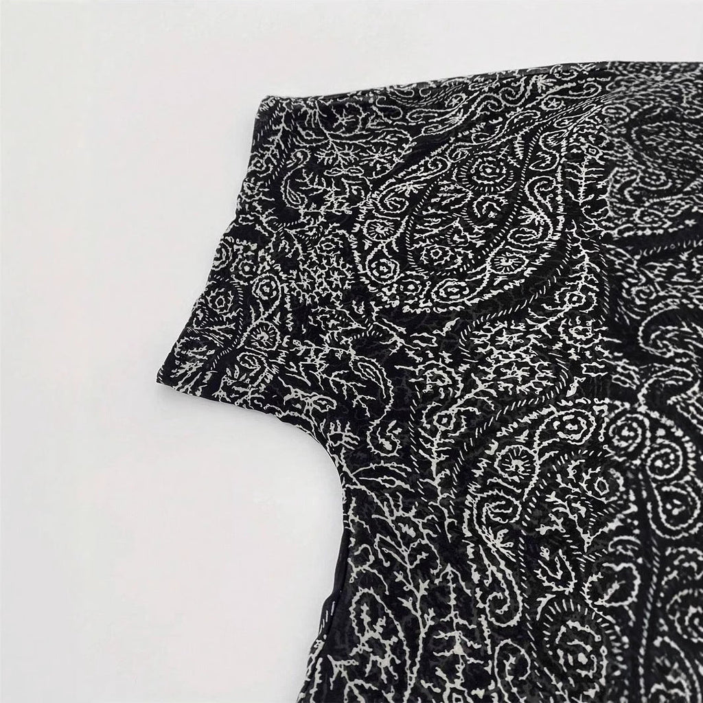 Damen Kimono-Jacke mit trendigem Muster und lockerem Schnitt EB
