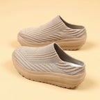 Damen bequeme Clogs mit atmungsaktivem Obermaterial und rutschfester Sohle EB