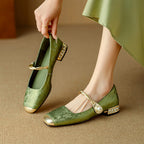 Damen Ballerinas mit Perlenschmuck und elegantem Design EB