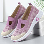 Damen Atmungsaktive und elastische Slip-On Freizeitschuhe EB