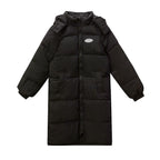 Damen Langer isolierter Pufferparka mit hohen Seitentaschen EB