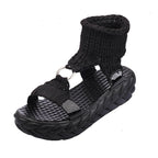 Damen Bequeme Kork-Sandalen mit innovativem Design und rutschfester Sohle EB