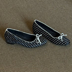 Damen Ballerinas mit modischem Punktedesign und bequemer Passform EB