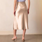 Damen Eleganter und fließender Maxikleid EB