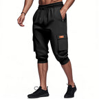 Herren Cargo-Shorts mit elastischem Bund und praktischen Seitentaschen EB