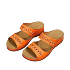 Damen bequeme Riemchen-Sandalen mit dekorativen Details EB