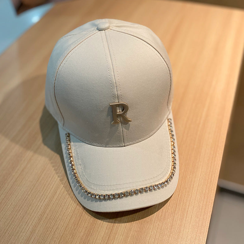 Damen-Baseballcap mit Strasssteinen