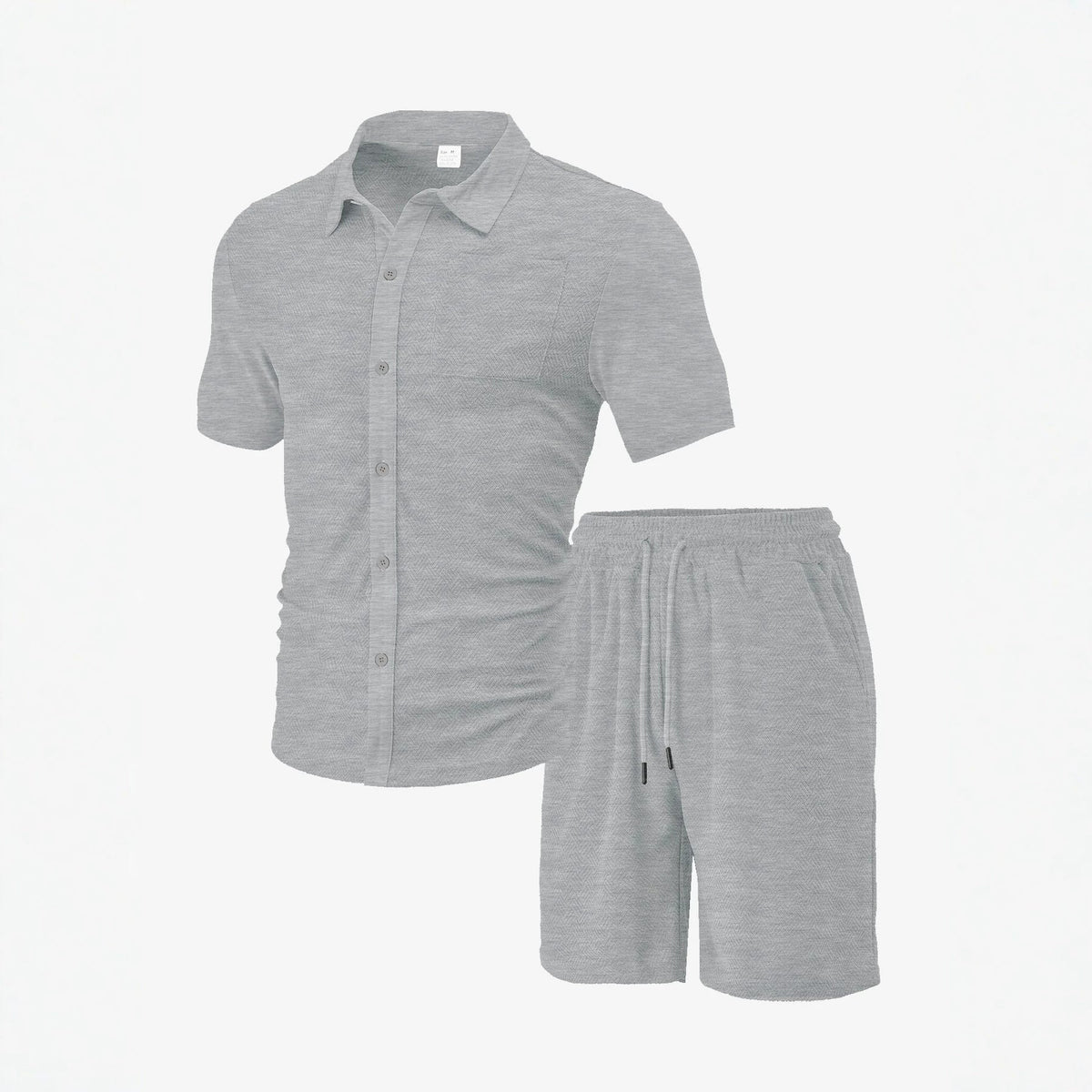 Freizeit-Set für Herren mit Hemd und Shorts