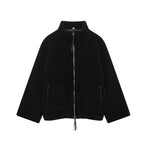 Damen Fleecejacke mit hohem Kragen und praktischen Taschen EB