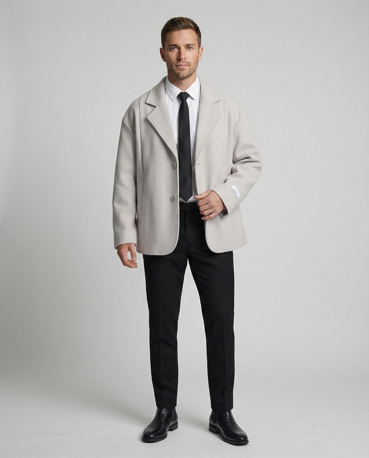 Eleganter Wollmantel im Britischen Stil für Herren und Damen