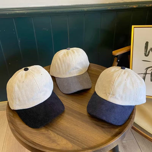 Baseballkappe aus Cord für Damen