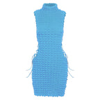 Damen Bodycon Kleid mit raffiniertem Strukturdesign EB