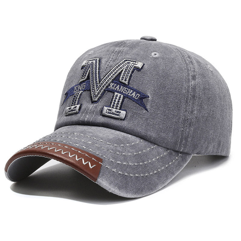 Herren Baseballcap im Distressed-Look mit Patch
