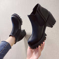 Damen Chunky Chelsea Boots mit robustem Profil und elastischen Einsätzen EB