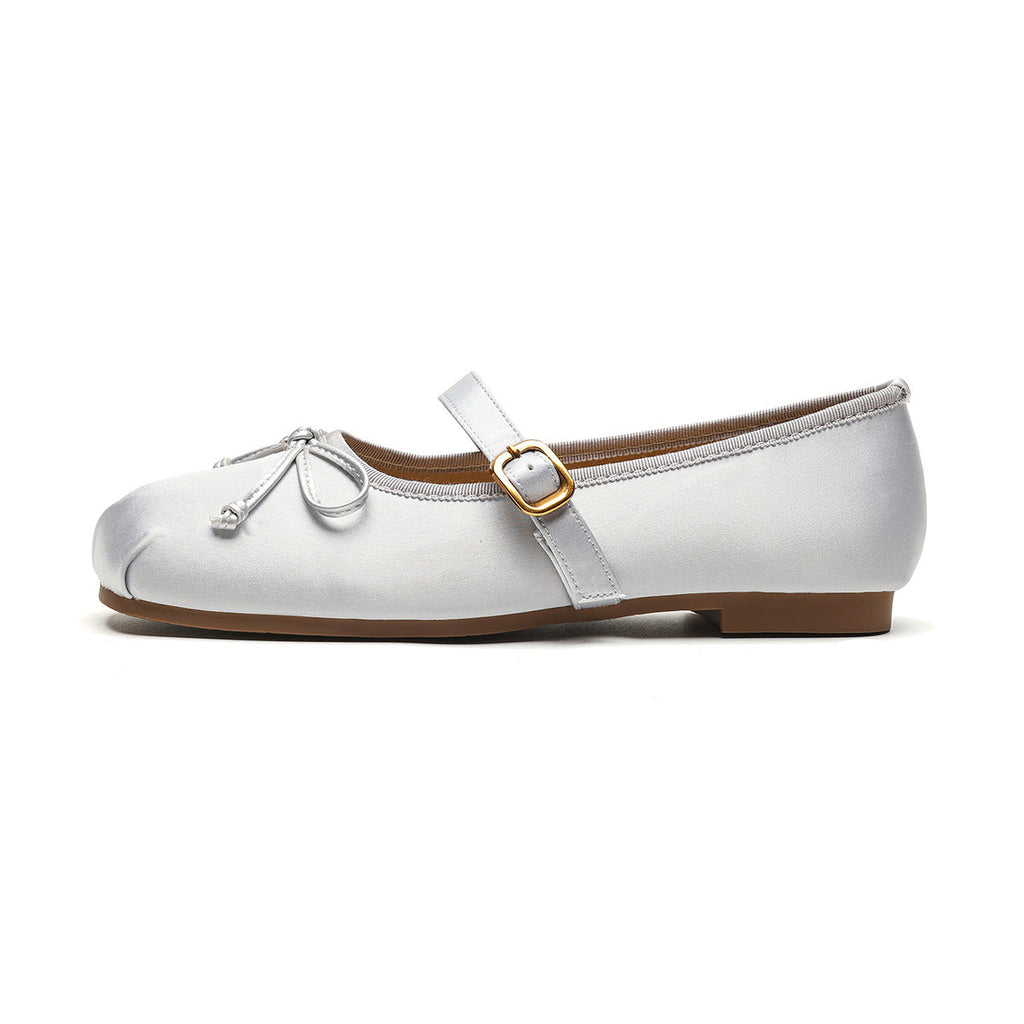 Damen Ballerinas mit modischem Schnallenakzent EB